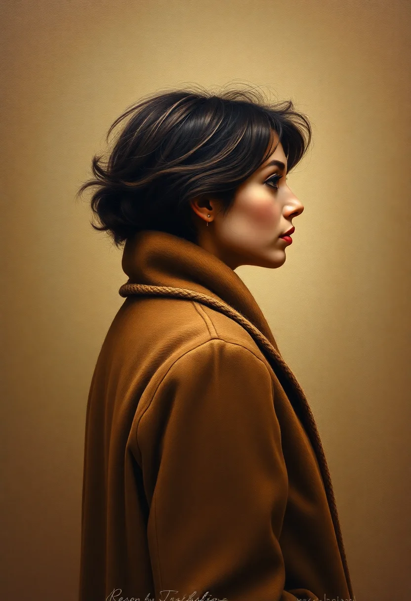 Portrait of a person in a warm wool coat